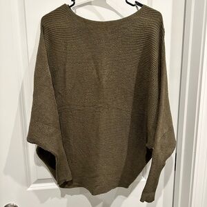 Philosophy Olive Women's Poncho Sweater
